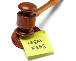 Gavel legal fees note